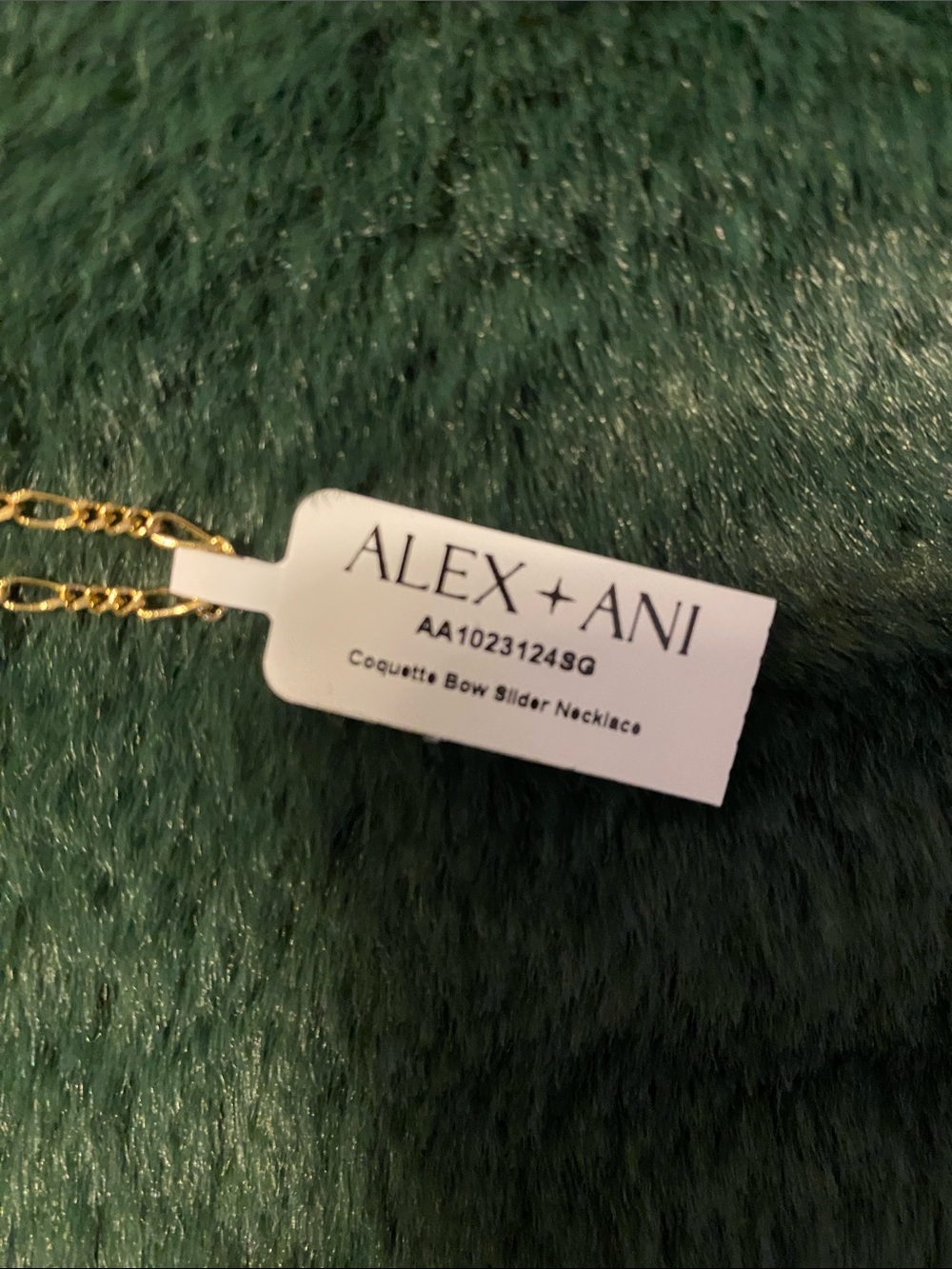 Alex and Ani Coquette Bow Slider Necklace - Picture 3 of 4